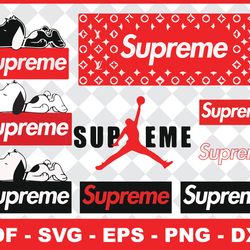 air jordan x supreme logo svg, jordan x supreme brand svg, jordan x supreme shoes svg, fashion brand svg png