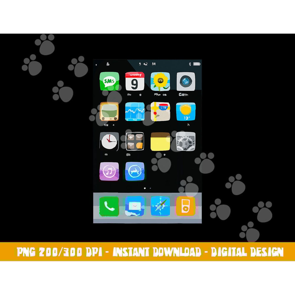 Cell Phone Smartphone Mobile App Halloween Costume png, sublimation copy.jpg