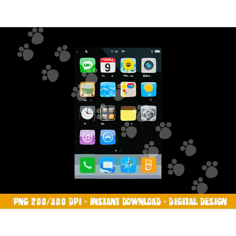 Cell Phone Smartphone Mobile App Halloween Costume png, sublimation copy.jpg