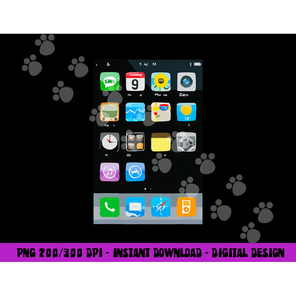 Cell Phone Smartphone Mobile App Halloween Costume png, sublimation copy.jpg