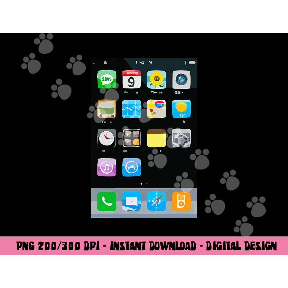 Cell Phone Smartphone Mobile App Halloween Costume png, sublimation copy.jpg