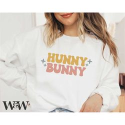 hunny bunny svg | easter shirt svg | easter vibes svg | retro easter svg | spring shirt svg | kids easter shirt svg | cr