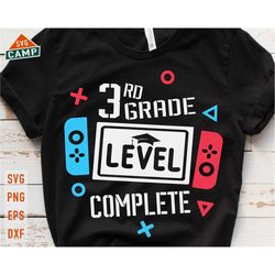 3rd grade level complete svg, 3rd grade svg, end of school svg, third grade svg, last day of school svg, graduation vide