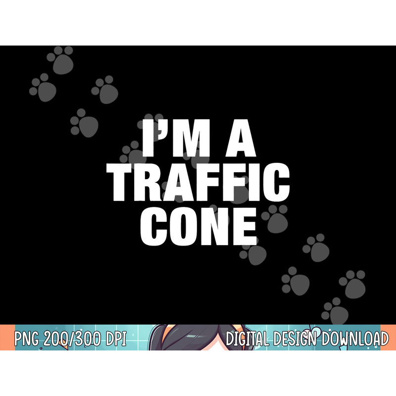 Funny I m a Traffic Cone Shirt Adult Costume Halloween png, sublimation copy.jpg