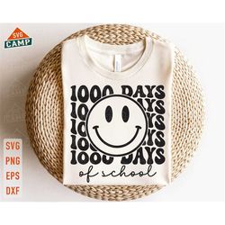 1000 days of school svg, 5th grade teacher svg , school 100th day svg, back to school svg, teacher school svg, 100 days
