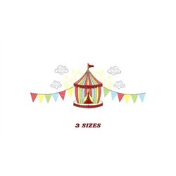 Circus embroidery design - Fair embroidery designs machine embroidery pattern - Tent embroidery file - instant embroider