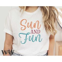 sun and fun svg png | summer svg | beach vibes svg | girls just wanna have sun svg | vacay mode svg | summer sublimation