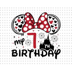my 7th birthday svg, 7th svg, gifts for 7 year, 7th birthday svg, birthday svg, bday shirt svg, it's my birthday svg, mo