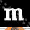 Funny Letter m Chocolate Candy Halloween Team Groups Costume png, sublimation copy.jpg