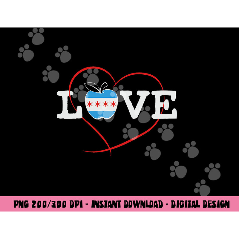 Chicago School Teachers Red For Ed Love Union Strike design png, sublimation copy.jpg
