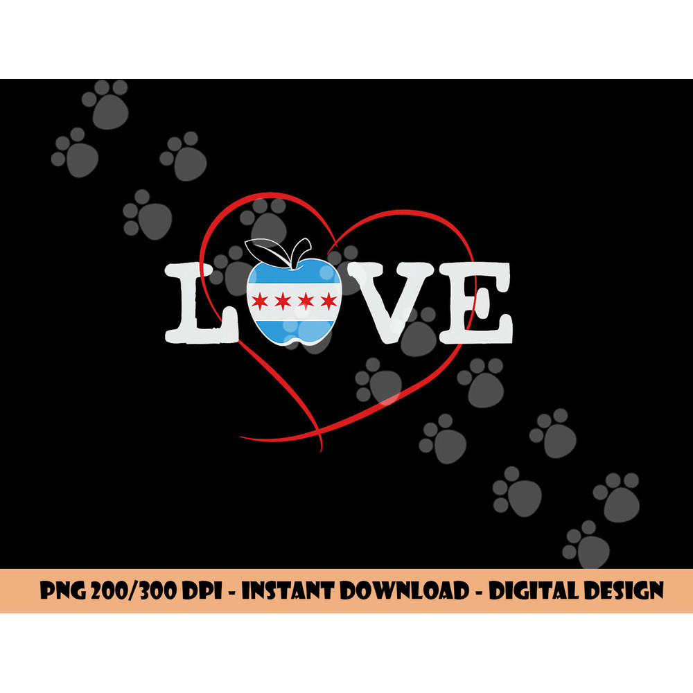 Chicago School Teachers Red For Ed Love Union Strike design png, sublimation copy.jpg