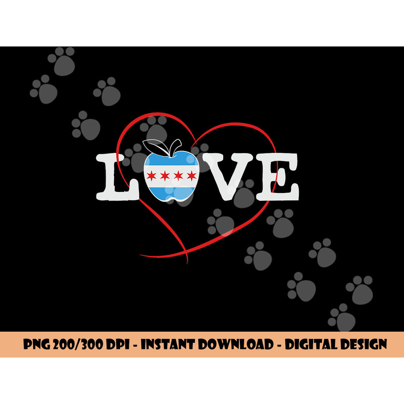 Chicago School Teachers Red For Ed Love Union Strike design png, sublimation copy.jpg