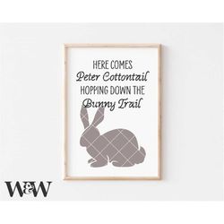 here comes peter cottontail svg png | hippity hoppity svg | easter's on its way svg | easter bunny svg | cottontail sign