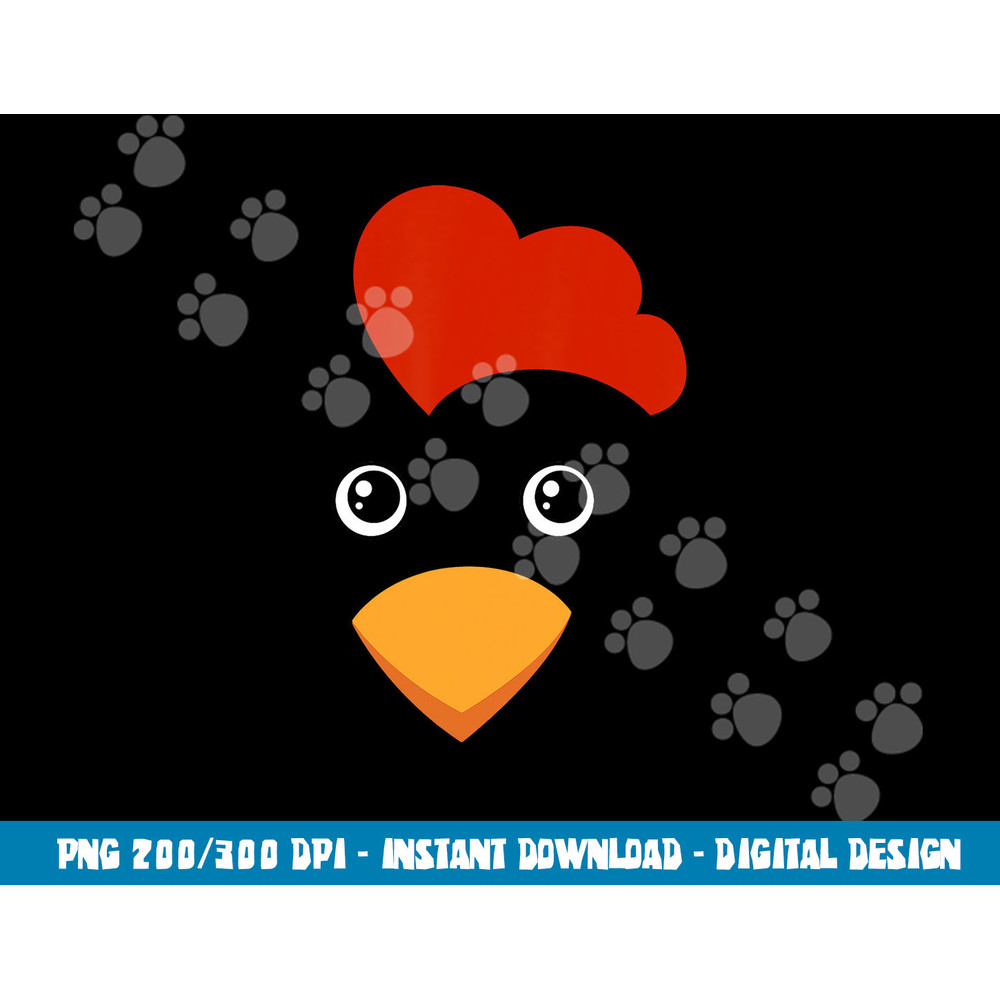 Chicken Face Costume Cute Easy Animal Halloween Gift  png,sublimation copy.jpg