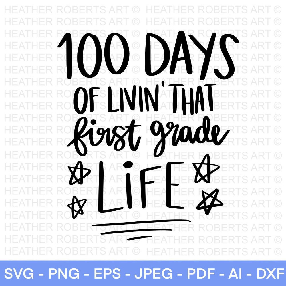 100 Days of School SVG, 1st Grade SVG, First Grade svg, 100th Day of School svg, 100 Days svg, Teacher svg, School svg, Cut File Cricut - 1.jpg