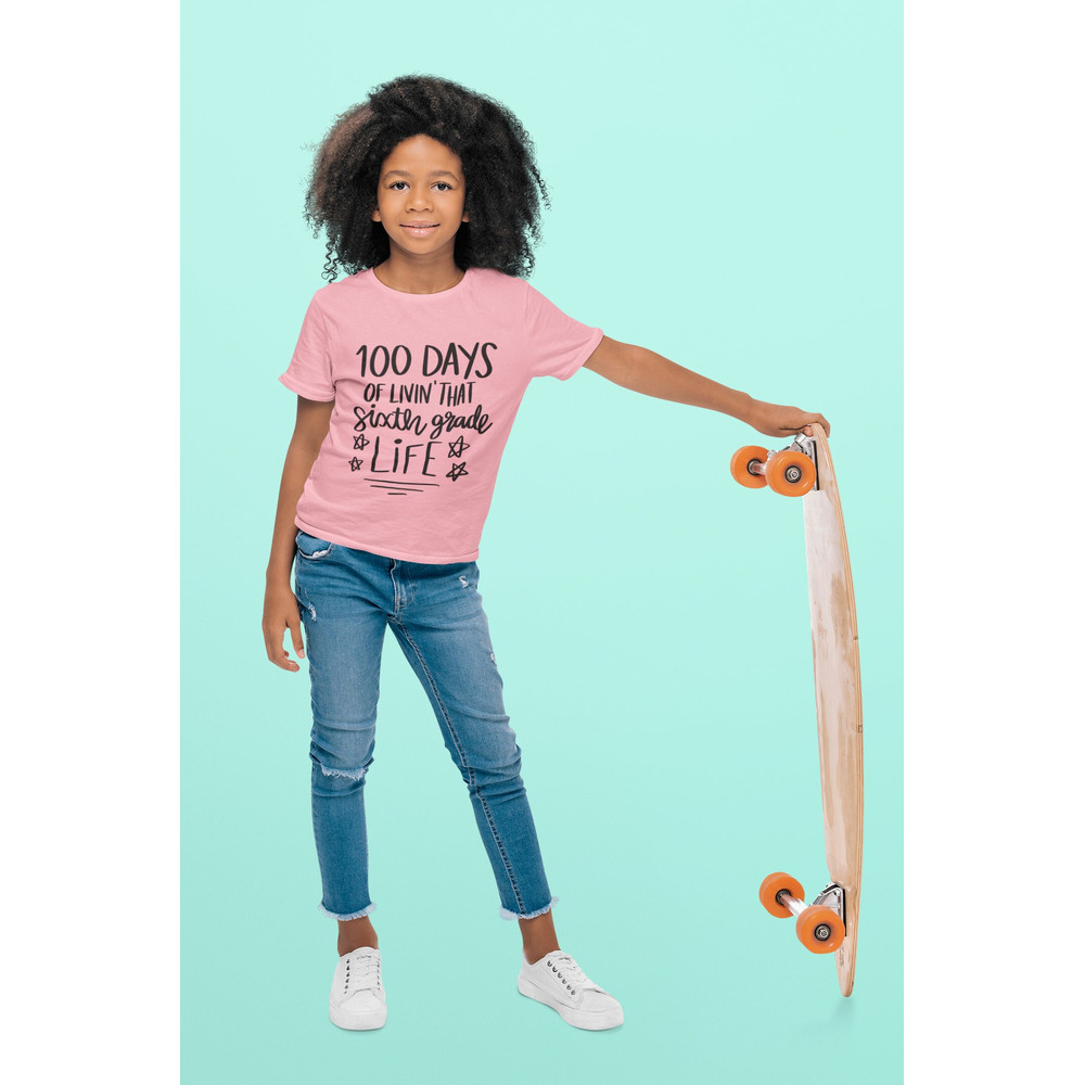 100 Days of School SVG, 6th Grade SVG, Sixth Grade svg, 100th Day of School svg, 100 Days svg, Teacher svg, School svg, Cut File Cricut - 4.jpg