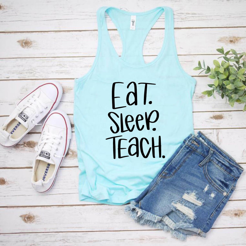 Eat Sleep Teach SVG, Teacher SVG, School SVG, Teach Svg, Back to School svg, Teacher Gift svg, Teacher Shirt svg, Cut Files for Cricut - 3.jpg