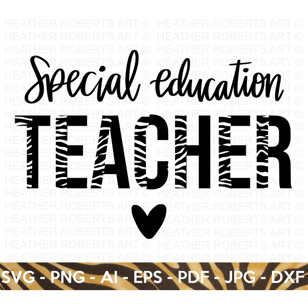 Special Education Teacher SVG, Half Leopard SVG, Teacher svg, SPED svg, Teach Svg, Teacher Gift svg, Teacher Shirt svg, Cricut Cut File - 1.jpg