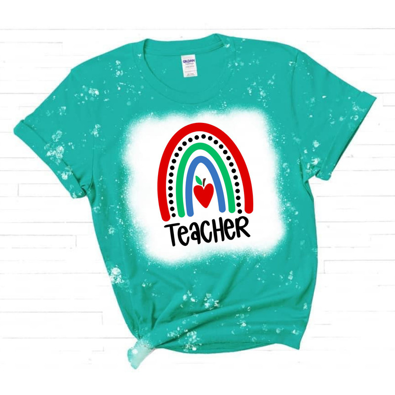 Teacher Rainbow SVG, Teacher Sublimation, Teacher Svg, Back to School, Teacher Gift, Teacher Shirt svg, School Supplies svg, Cricut Cut File - 3.jpg