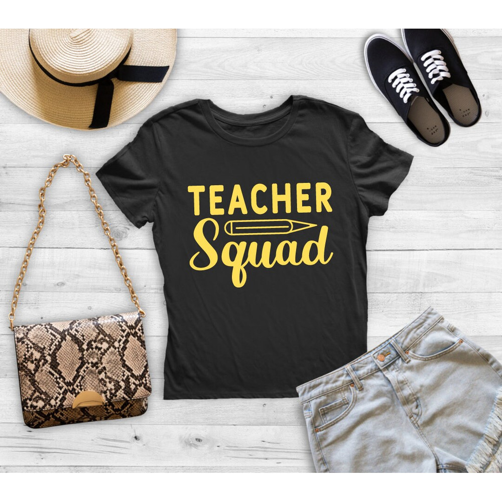 Teacher Squad SVG, Teacher svg, Back to School Svg, School Svg, School Shirt svg, Teacher Shirts Svg, Gift for Teachers, Cut File Cricut, - 4.jpg