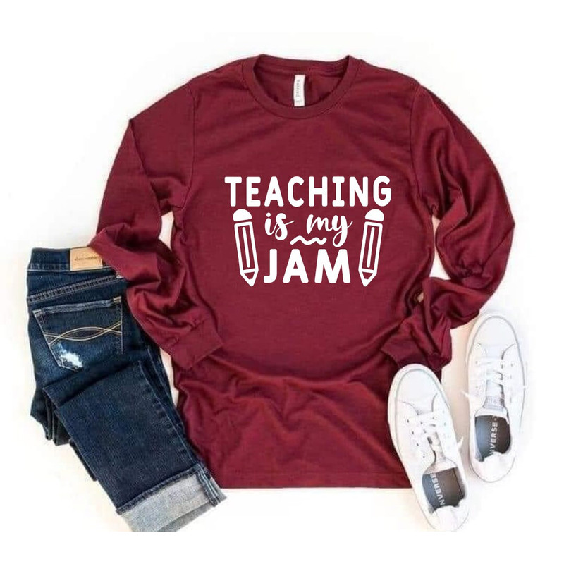 Teaching is my Jam SVG,Teacher svg, Back to School Svg, School Svg, School Shirt svg, Teacher Shirts Svg,Gift for Teachers, Cut File Cricut, - 3.jpg