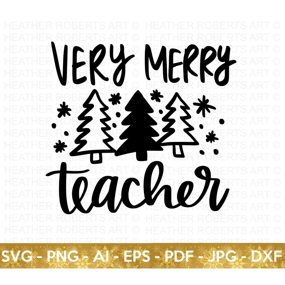 Very Merry Teacher SVG, Teacher Life SVG, Christmas svg, School Christmas svg, Santa SVG, Teacher svg, Christmas Shirt svg, Cut File Cricut - 1.jpg