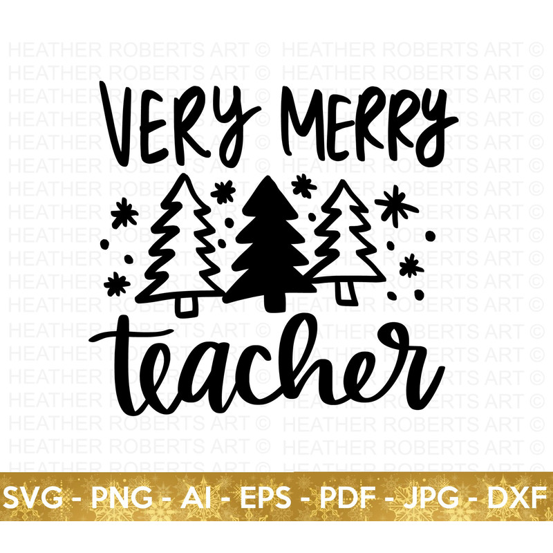 Very Merry Teacher SVG, Teacher Life SVG, Christmas svg, School Christmas svg, Santa SVG, Teacher svg, Christmas Shirt svg, Cut File Cricut - 1.jpg