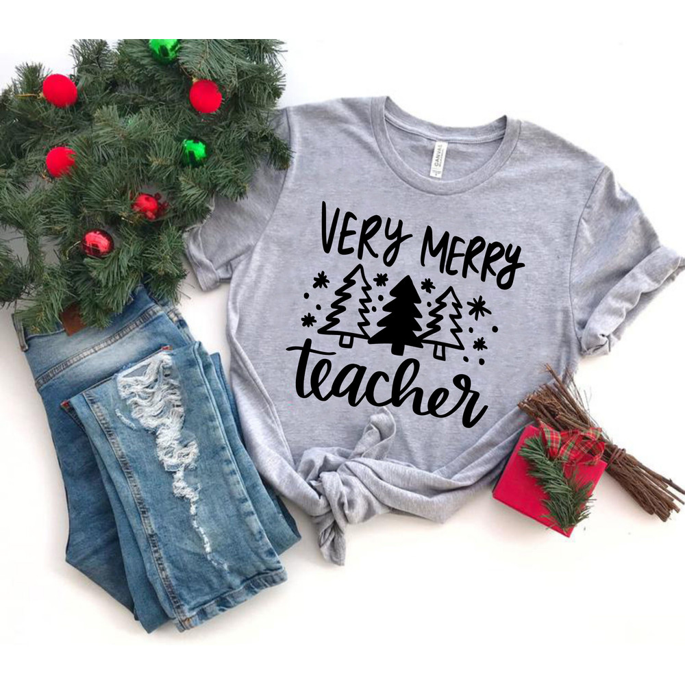 Very Merry Teacher SVG, Teacher Life SVG, Christmas svg, School Christmas svg, Santa SVG, Teacher svg, Christmas Shirt svg, Cut File Cricut - 5.jpg