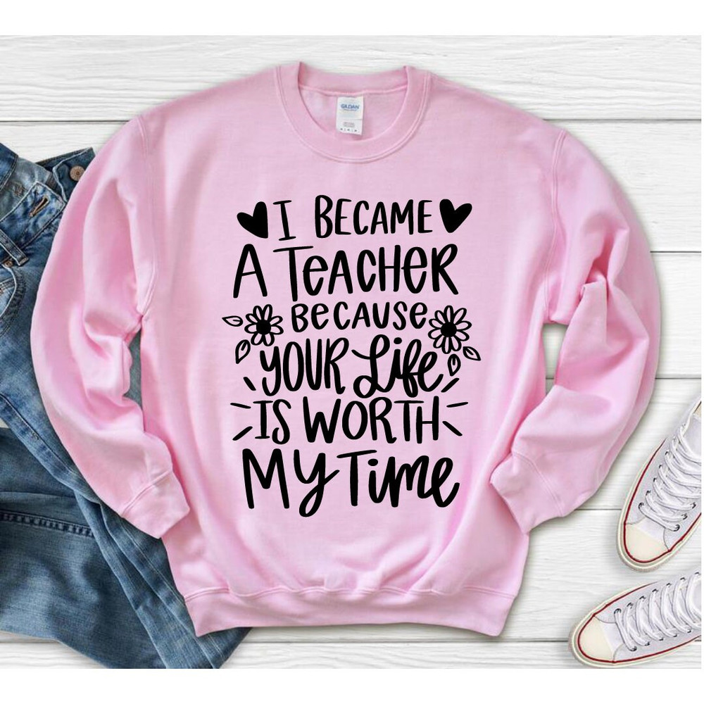Your Life is Worth My Time SVG, Teacher SVG, School SVG, Teach Svg, Back to School svg, Teacher Gift svg, Teacher Shirt svg,Cricut Cut Files - 4.jpg