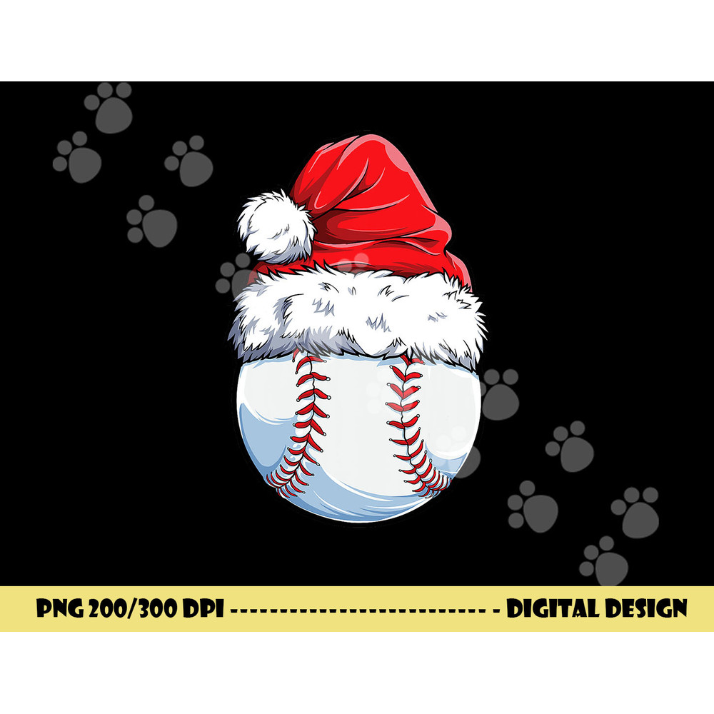 Christmas Baseball Ball Santa Hat Xmas Boys Catcher Pitcher png, sublimation copy.jpg
