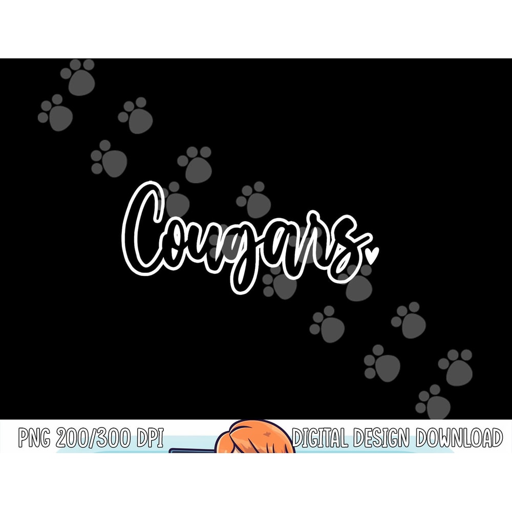 Cougars School Sports Fan Team Spirit Mascot Gift png, sublimation copy.jpg