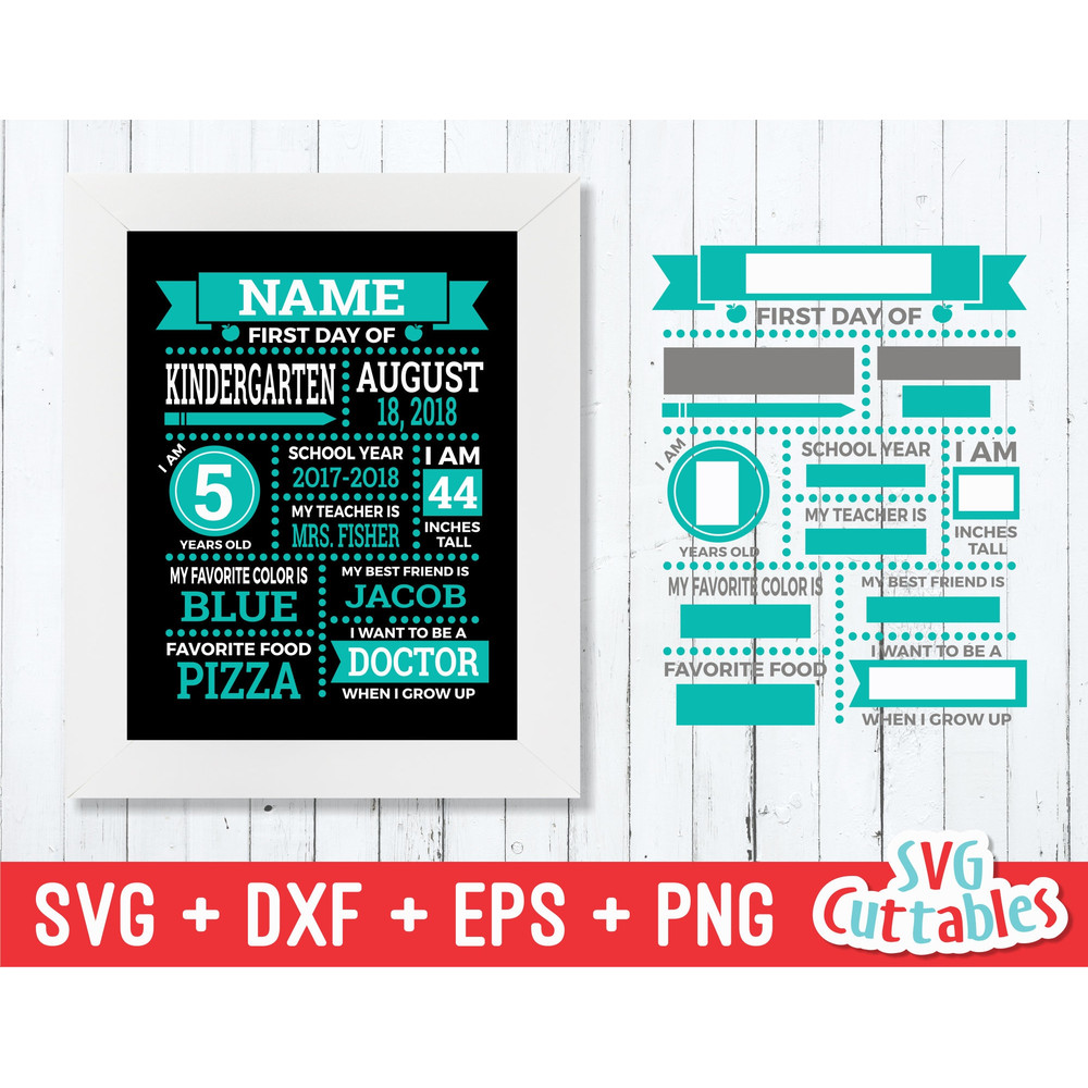 First Day of School svg, Last Day of School svg, dxf, eps, school svg, teacher svg, school cut file, Silhouette file, Cricut cut file - 1.jpg