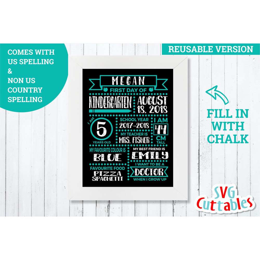 First Day of School svg, Last Day of School svg, dxf, eps, school svg, teacher svg, school cut file, Silhouette file, Cricut cut file - 5.jpg