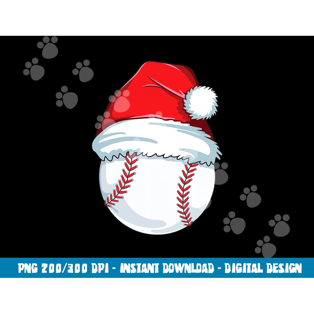Christmas Baseball png, sublimation For Kids Men Ball Santa Pajama png, sublimation copy.jpg