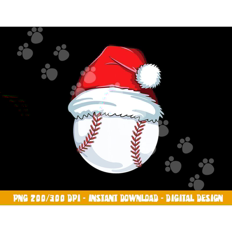 Christmas Baseball png, sublimation For Kids Men Ball Santa Pajama png, sublimation copy.jpg