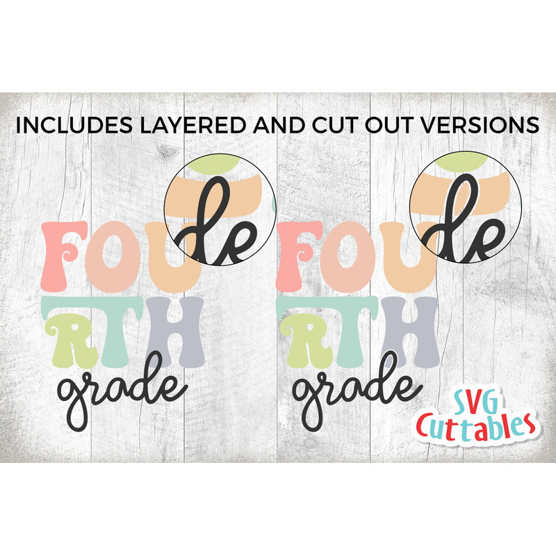 Fourth Grade Teacher svg - 4th Grade Cut File - Teacher svg - dxf - eps - png - Cut File - Silhouette - Cricut - Digital Download - 2.jpg