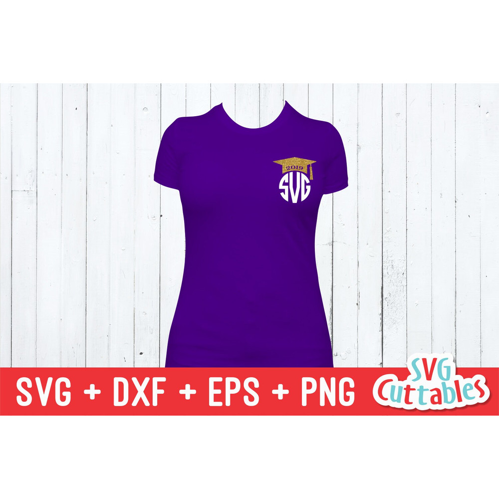Graduation SVG - Graduation Monogram Frame - svg - eps - dxf - Senior - Graduation Cap - Silhouette - Cricut Cut File - Digital File - 4.jpg