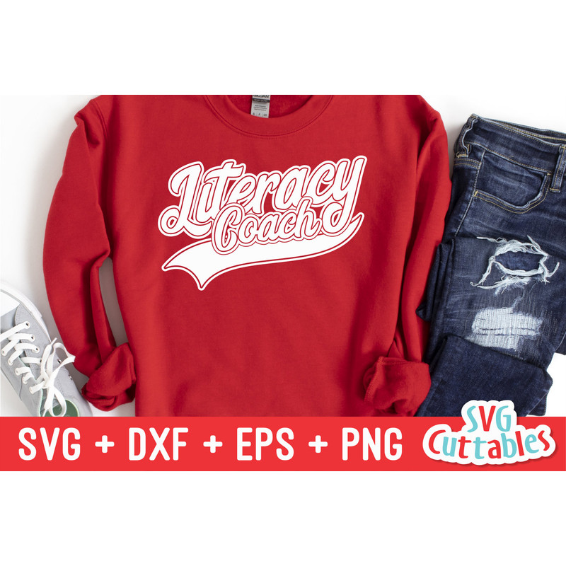 Literacy Coach svg - Teacher Cut File - Occupation - Swoosh - svg - dxf - eps - png - Cut File - Silhouette - Cricut - Digital Download - 2.jpg