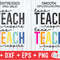 Love Teach Inspire svg  - Teacher Cut File - svg - dxf - eps - png - Silhouette - Cricut - Digital File - 2.jpg