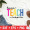 Love Teach Inspire svg  - Teacher Cut File - svg - dxf - eps - png - Silhouette - Cricut - Digital File - 3.jpg