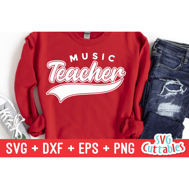 Music Teacher svg - Teacher Cut File - Occupation - Swoosh - svg - dxf - eps - png - Cut File - Silhouette - Cricut - Digital Download - 2.jpg