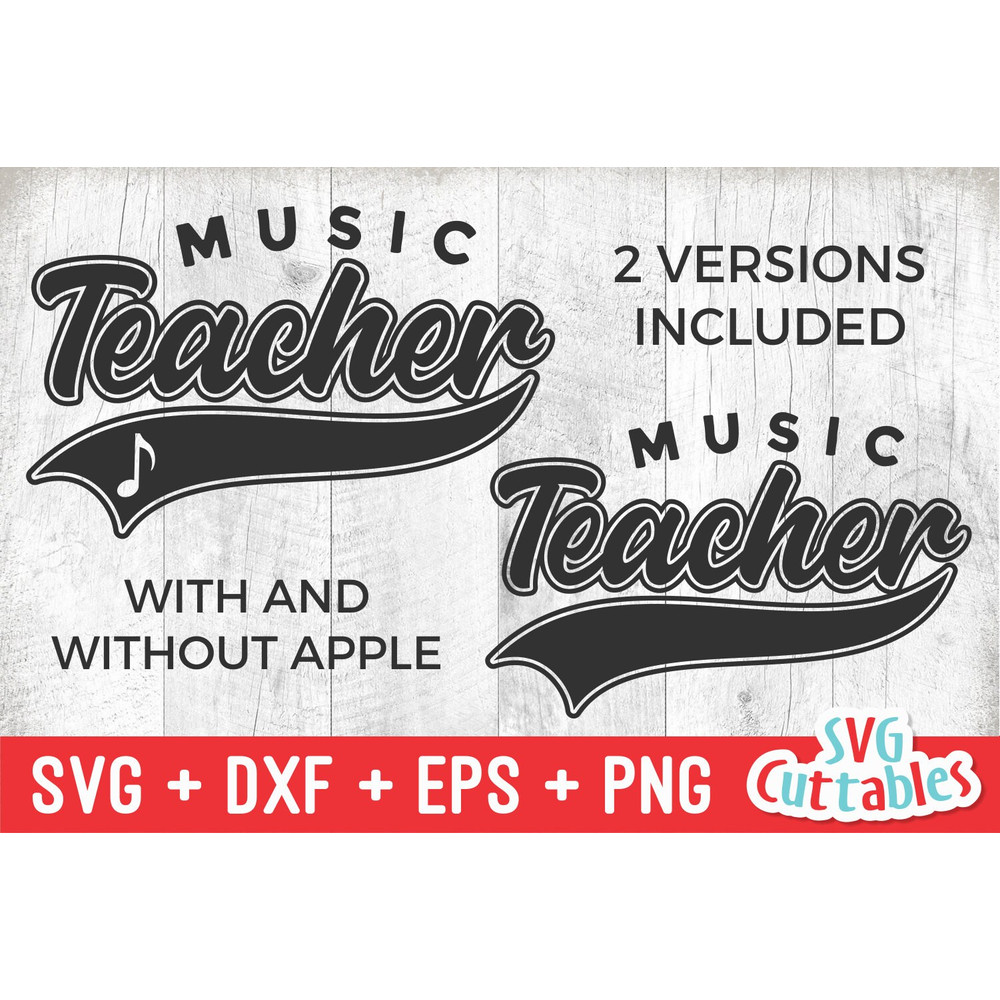 Music Teacher svg - Teacher Cut File - Occupation - Swoosh - svg - dxf - eps - png - Cut File - Silhouette - Cricut - Digital Download - 3.jpg