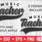 Music Teacher svg - Teacher Cut File - Occupation - Swoosh - svg - dxf - eps - png - Cut File - Silhouette - Cricut - Digital Download - 3.jpg