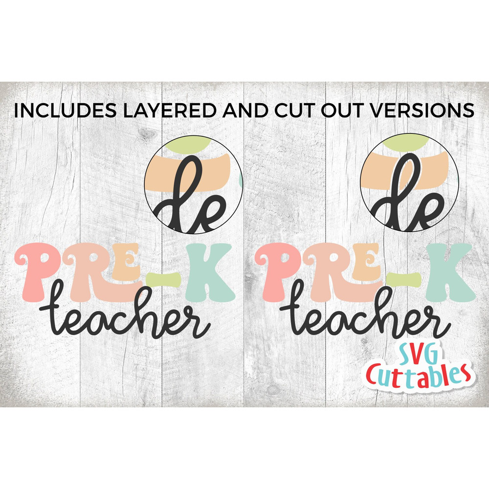 Pre-K Teacher svg - Pre-K Cut File - Teacher svg - dxf - eps - png - Cut File - Silhouette - Cricut - Digital Download - 2.jpg