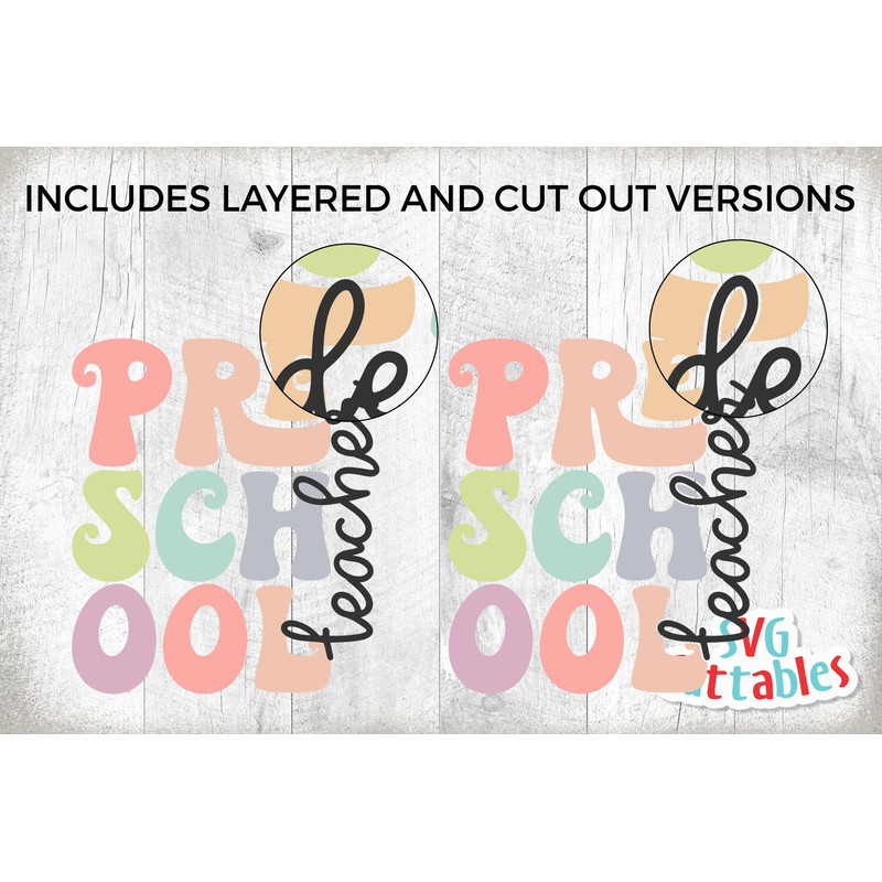 Preschool Teacher svg - Preschool Cut File - Teacher svg - dxf - eps - png - Cut File - Silhouette - Cricut - Digital Download - 2.jpg