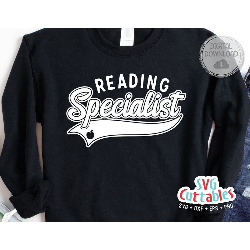 Reading Specialist svg - Teacher Cut File - Occupation - Swoosh - svg - dxf - eps - png - Cut File - Silhouette - Cricut - Digital File - 1.jpg