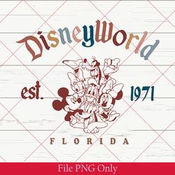 retro walt disney world png, mickey and friends png, disneyland png, disney trip png, disney family matching png 300dpi