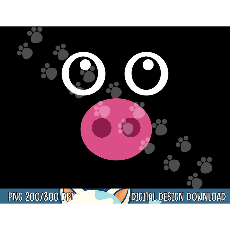 Funny Pig Face Shirt Swine Halloween Costume Gift png, sublimation copy.jpg