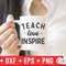 Teach Love Inspire svg - Teacher svg - Teacher Cut File - svg - dxf - eps - png - Cut File - Silhouette - Cricut - Digital Download - 2.jpg
