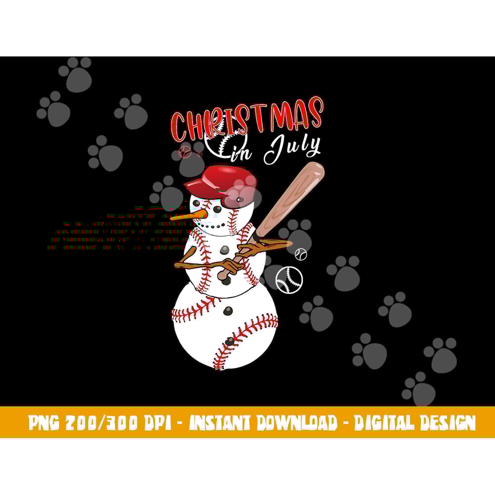 Christmas in july For Baseball Fan Snowman, Snowman Baseball png, sublimation copy.jpg